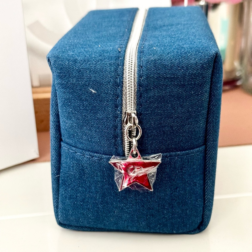Dior Beauty Denim Travel Cosmetics Pouch - Picture 2 of 9